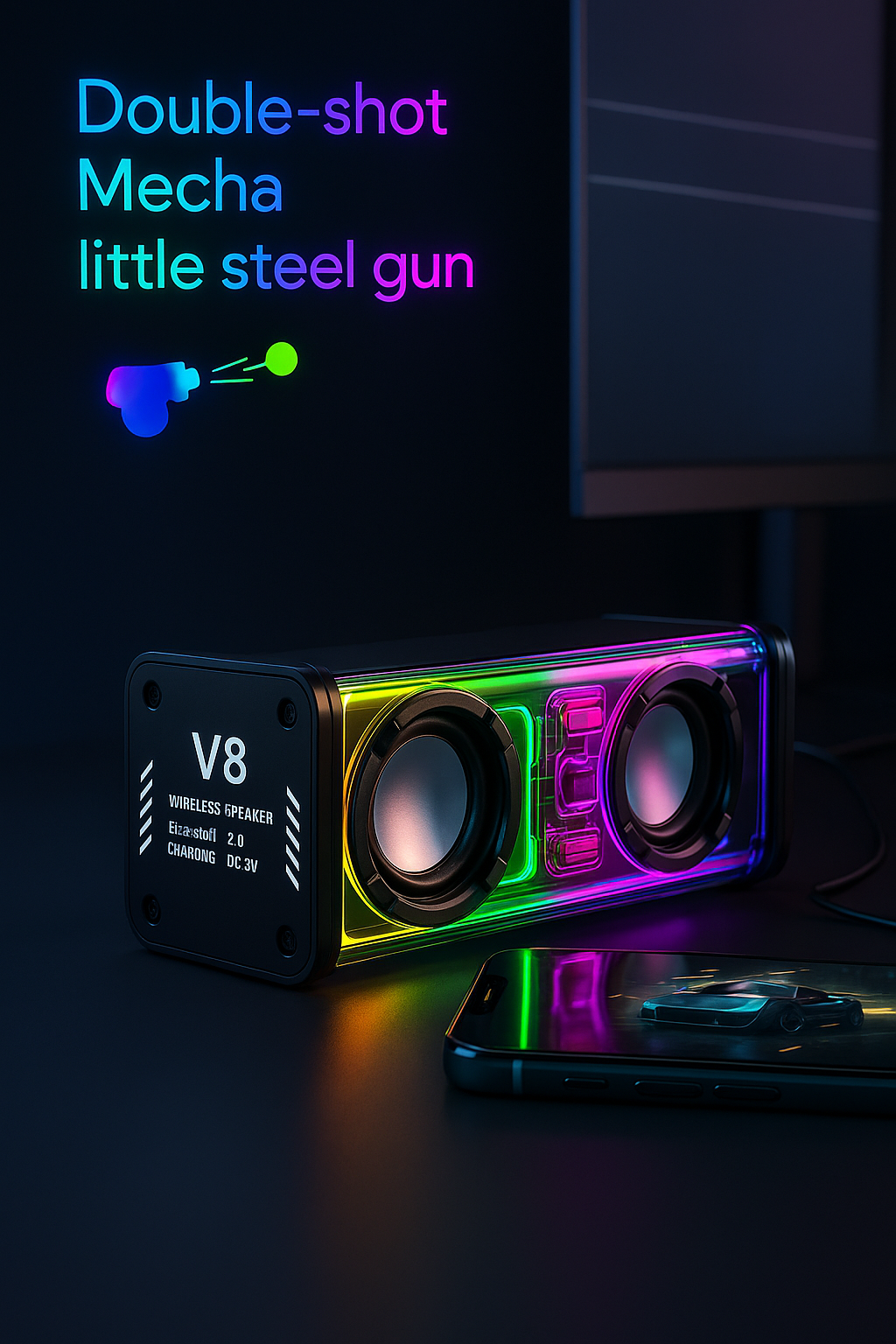ClearPulse Transparent Bluetooth Speaker