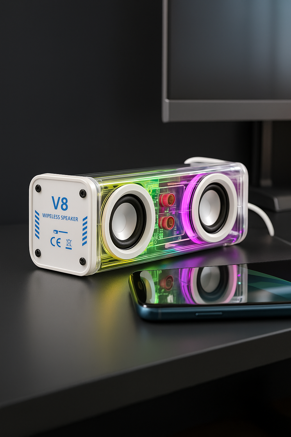 ClearPulse Transparent Bluetooth Speaker