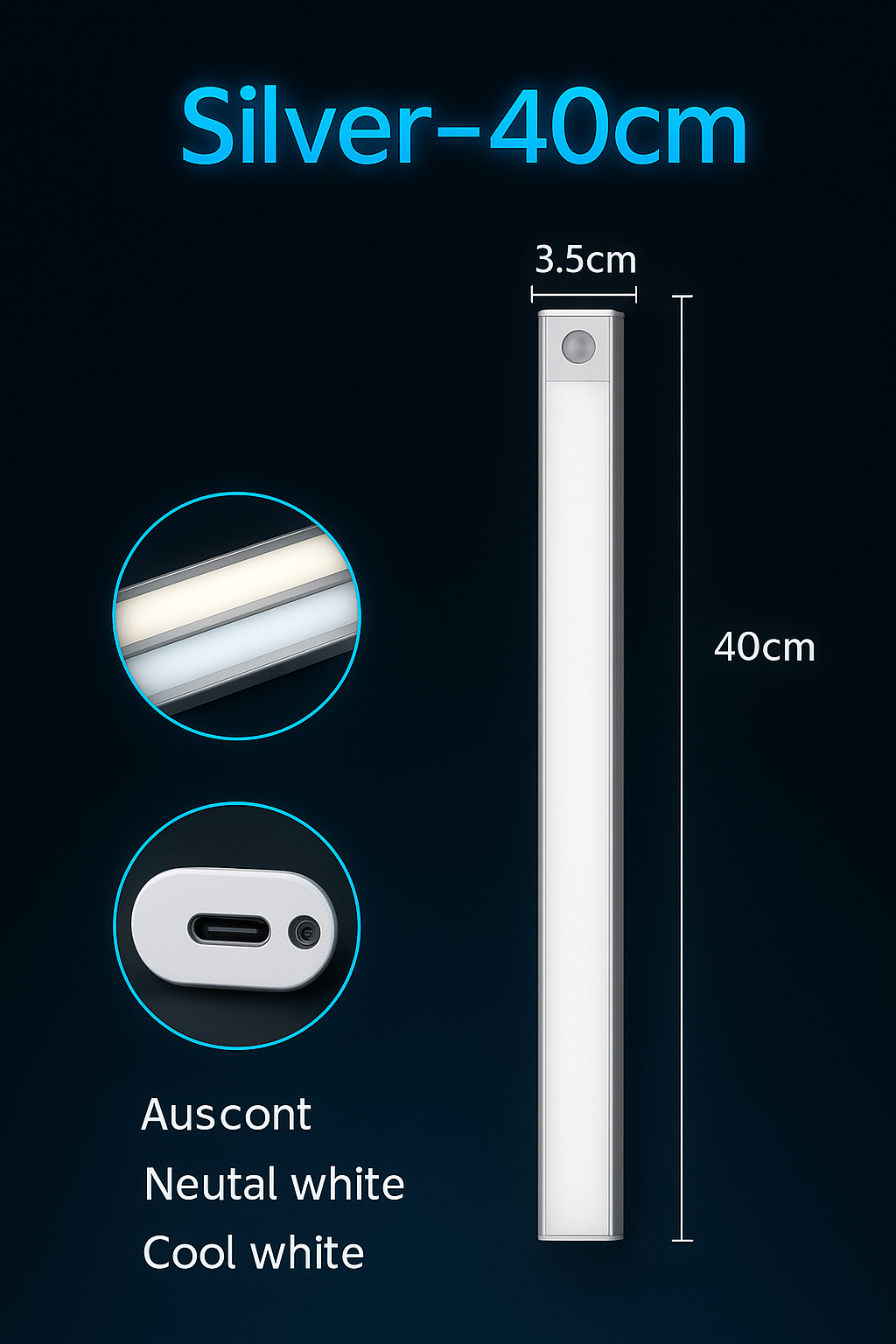 QuantumGlow Motion-Sensor Light Bar