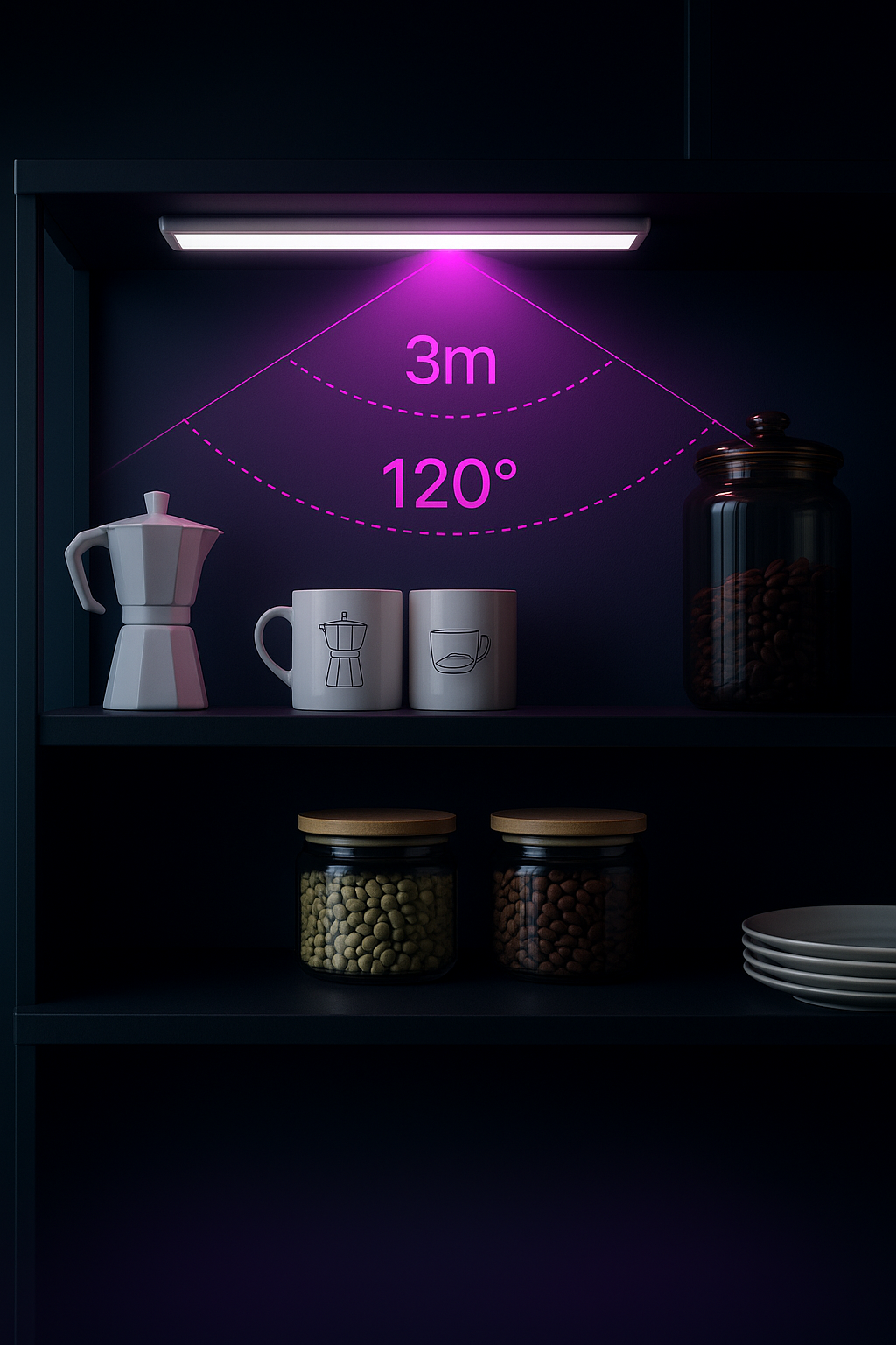 QuantumGlow Motion-Sensor Light Bar