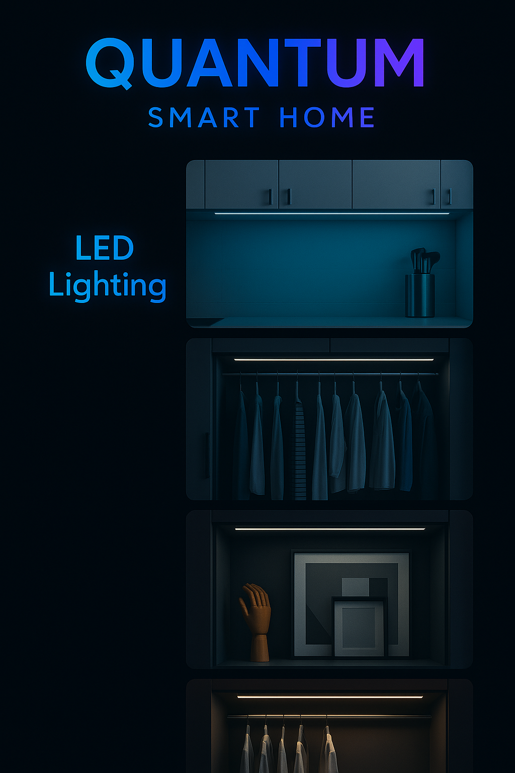 QuantumGlow Motion-Sensor Light Bar